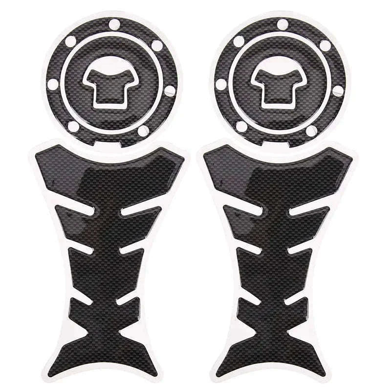 3D Carbon Fiber Gas Cap Cover Sticker for Motorcycles-1 pcs