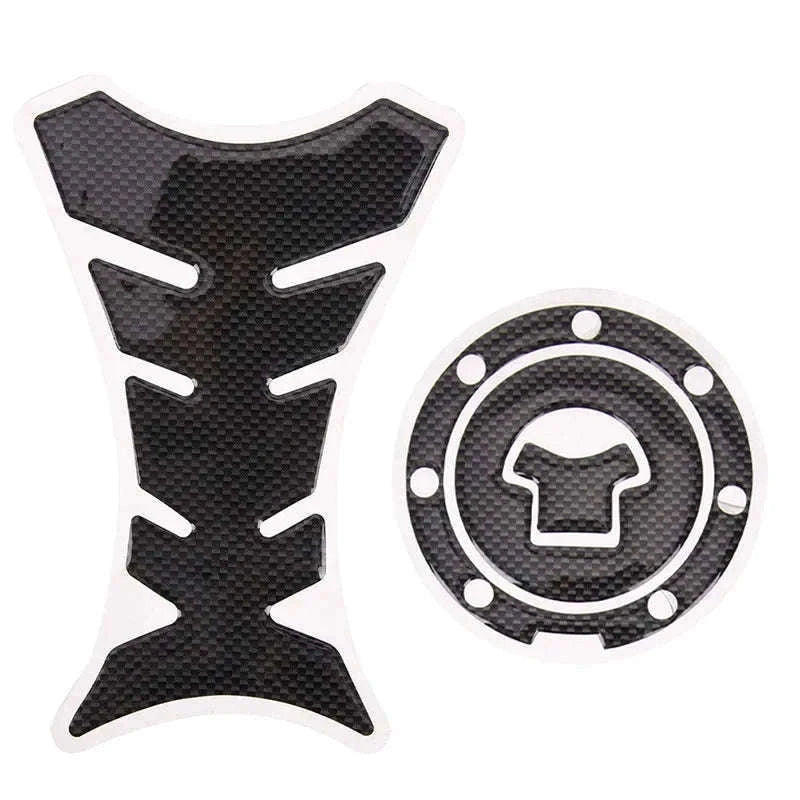 3D Carbon Fiber Gas Cap Cover Sticker for Motorcycles-1 pcs