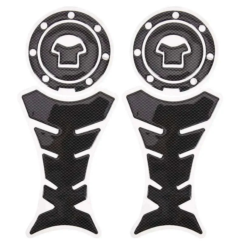 3D Carbon Fiber Gas Cap Cover Sticker for Motorcycles-1 pcs