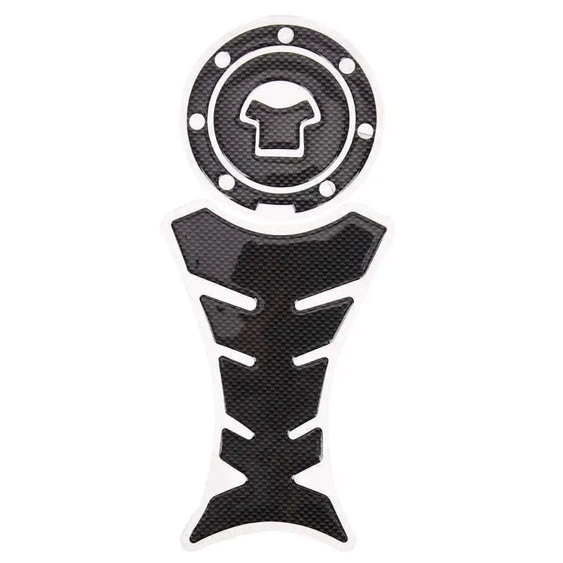 3D Carbon Fiber Gas Cap Cover Sticker for Motorcycles-1 pcs