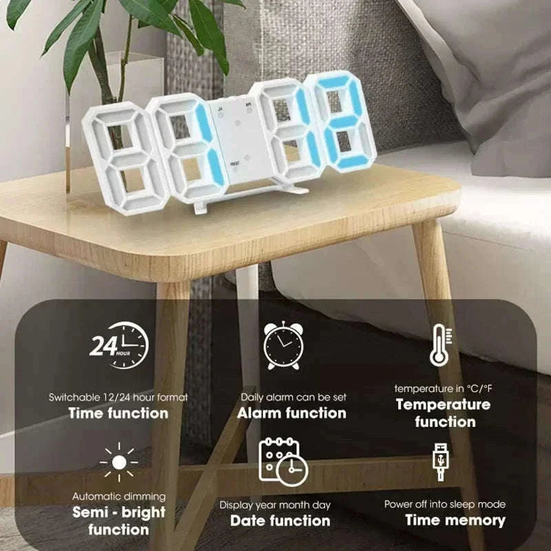 3D LED Digital Alarm Clock for Home, Office and Kitchen-03