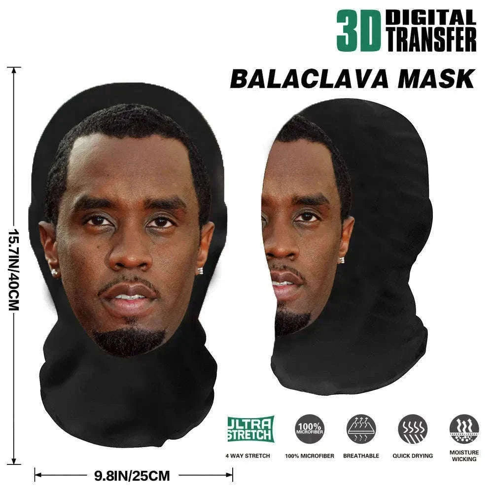 3D Printed Full-Face Cosplay Mask with Stretch Mesh Fit-TT-WS24031