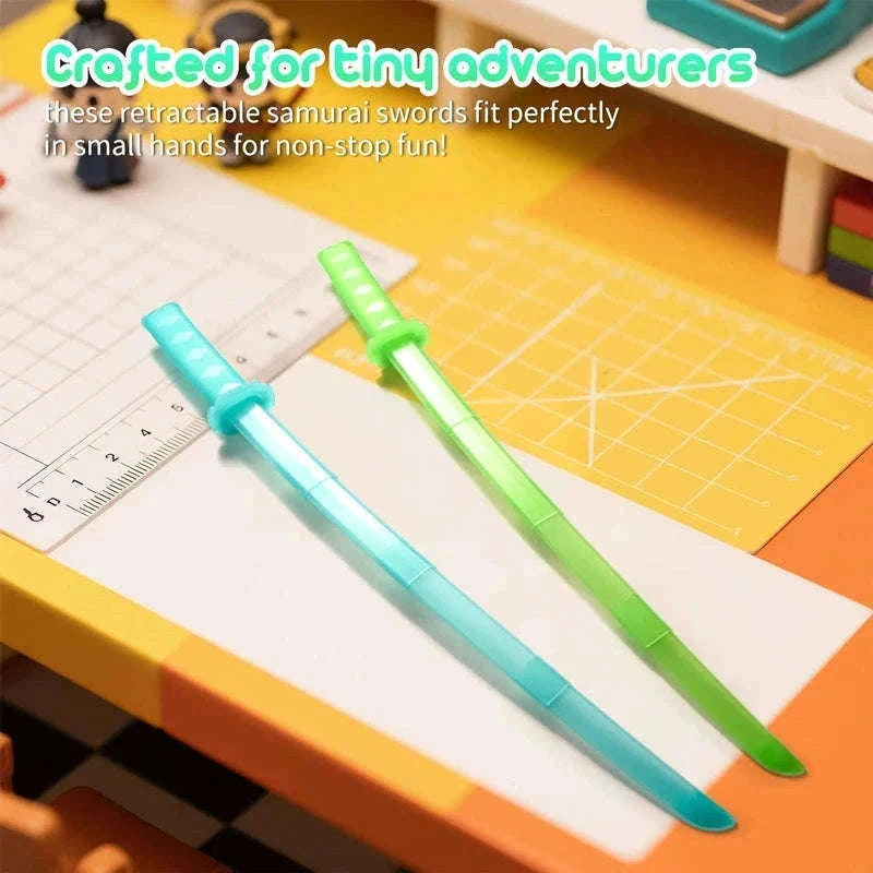 3D Printed Telescopic Katana Toy with Smooth Folding Motion-2PCS