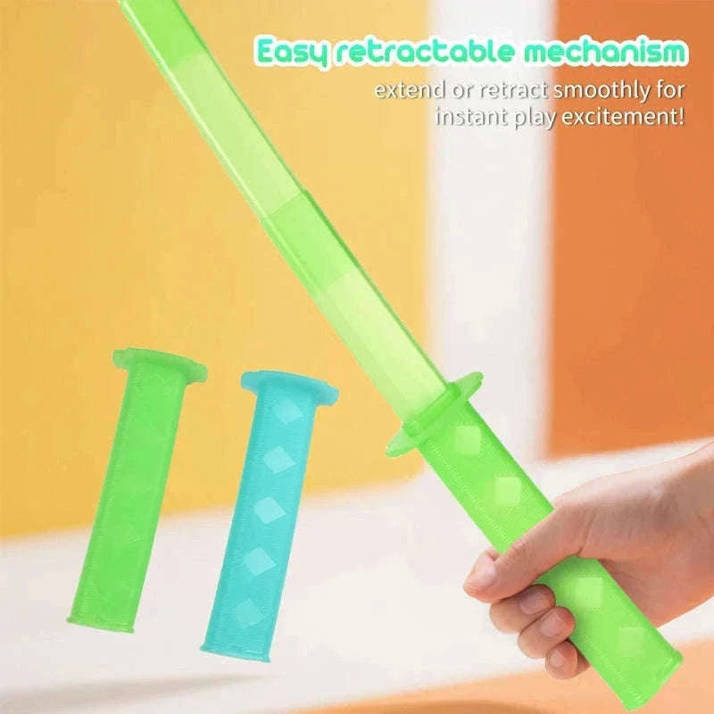 3D Printed Telescopic Katana Toy with Smooth Folding Motion-2PCS