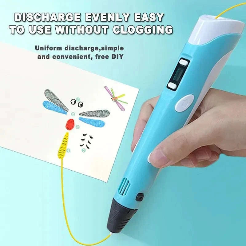 3D Printing Pen Kit-blue 9M PLA  bag / 9 Meter / PLA Filagment