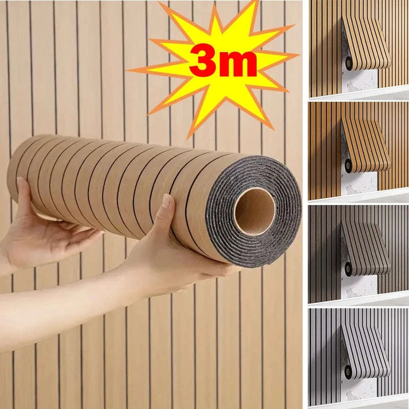 3D Textured Grid Wall Panels Peel and Stick-4 / 40cmX3m / CHINA