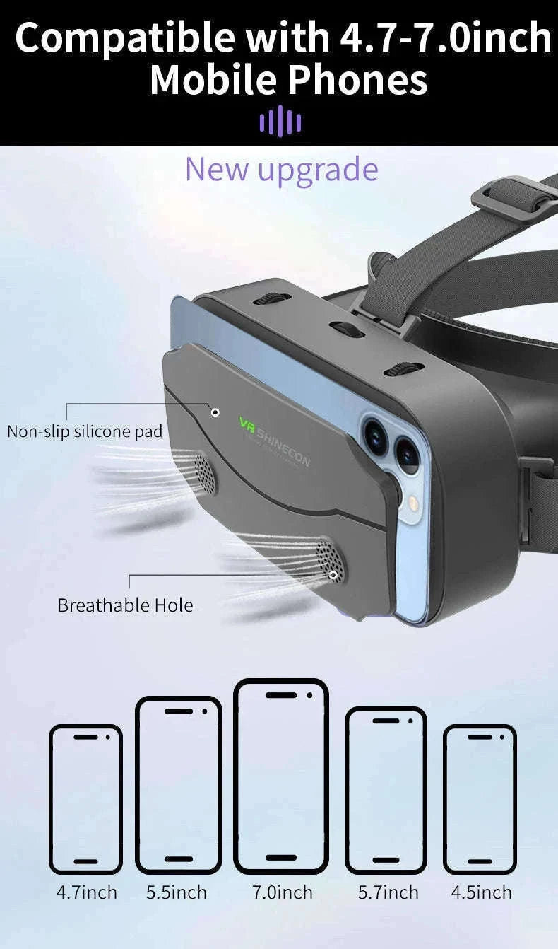 3D Virtual Reality Headset for Smartphones-Style C Only VR