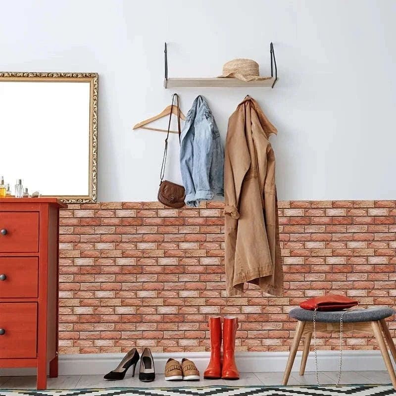 3D Wall Stickers Peel & Stick Home Decor Panels-Wall sticker / 10pcs