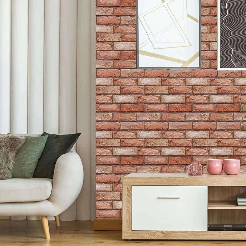 3D Wall Stickers Peel & Stick Home Decor Panels-Wall sticker / 10pcs