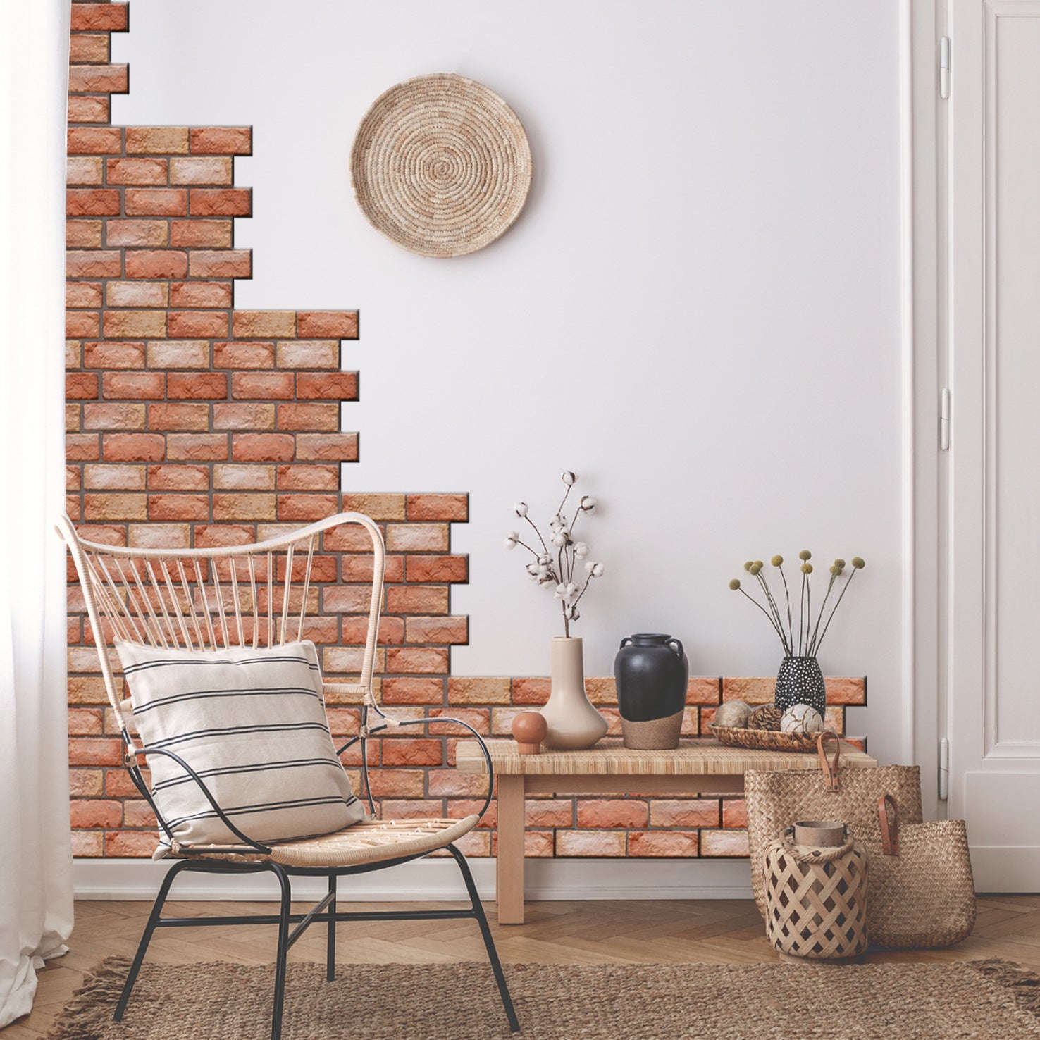 3D Wall Stickers Peel & Stick Home Decor Panels-Wall sticker / 10pcs