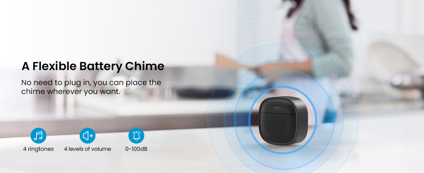 ieGeek 5MP Wireless Video Doorbell Camera with 2-Way Audio