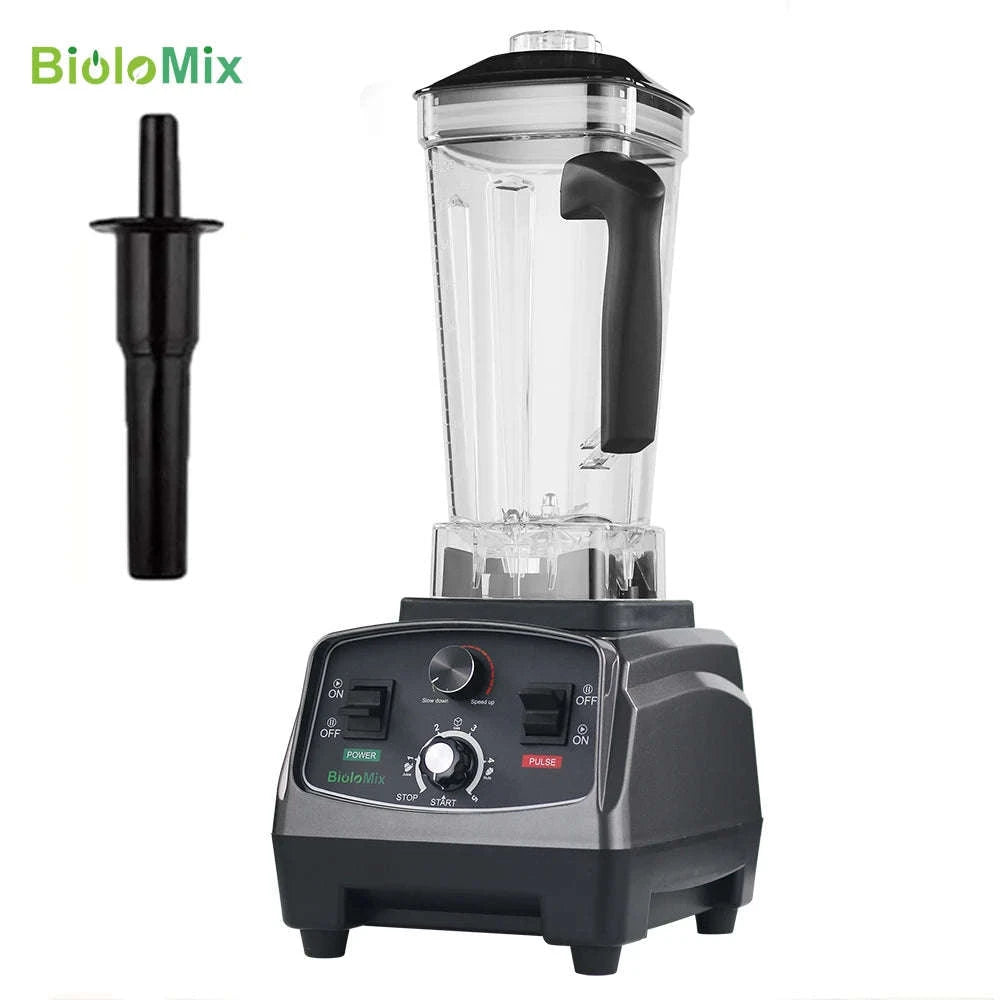 3HP 2200W Commercial Blender with Timer and 2L BPA-Free Jar-With Extra 3 Parts / UK Plug / United Kingdom