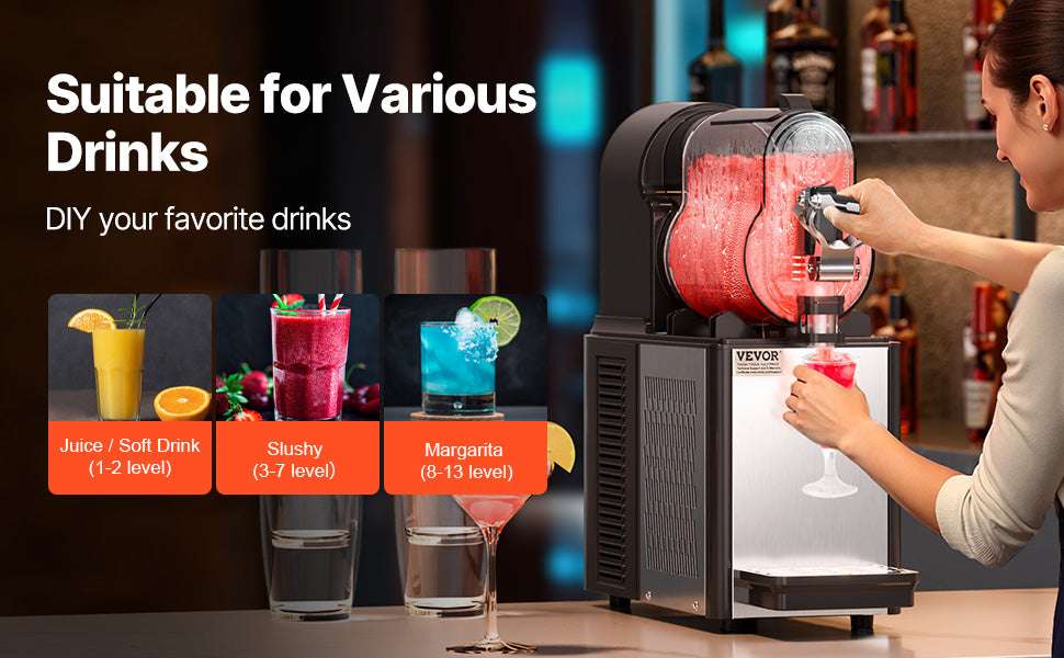 3L Commercial Slushy Machine with Adjustable Temperature Control-3L / United States