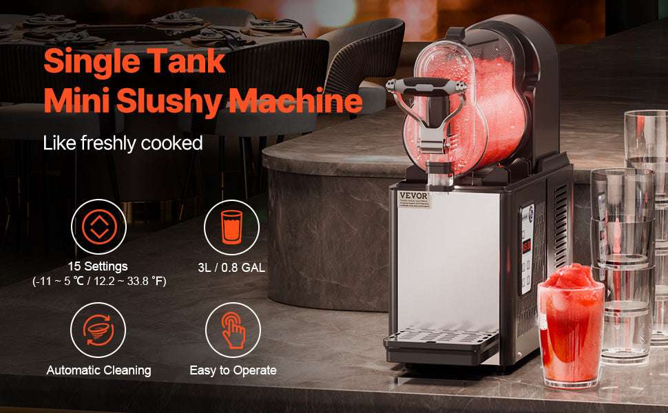3L Commercial Slushy Machine with Adjustable Temperature Control-3L / United States