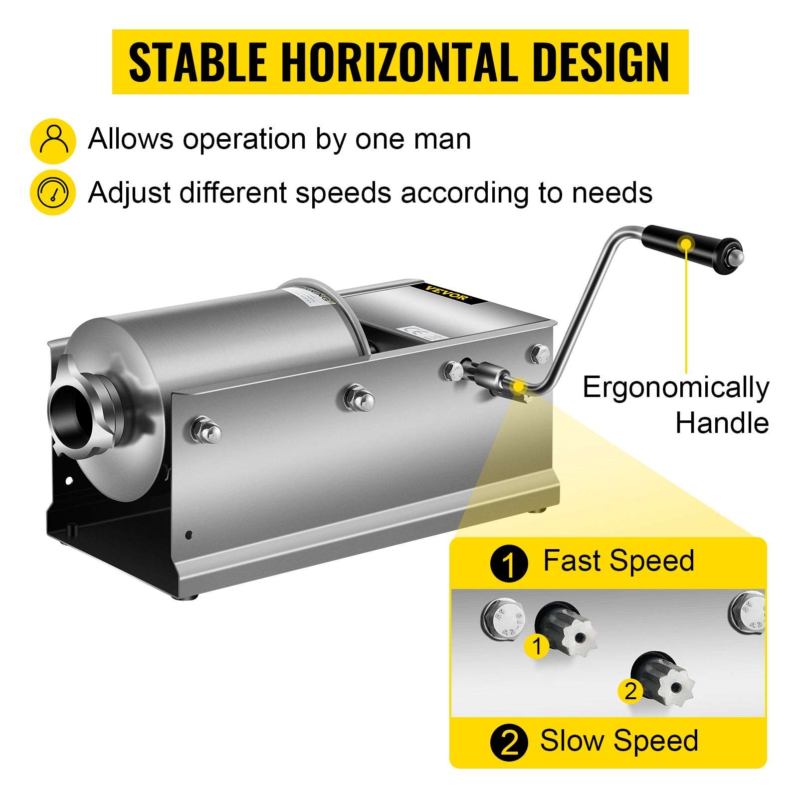 3L Horizontal Sausage Stuffer with 5 Filling Nozzles-GERMANY / 3L