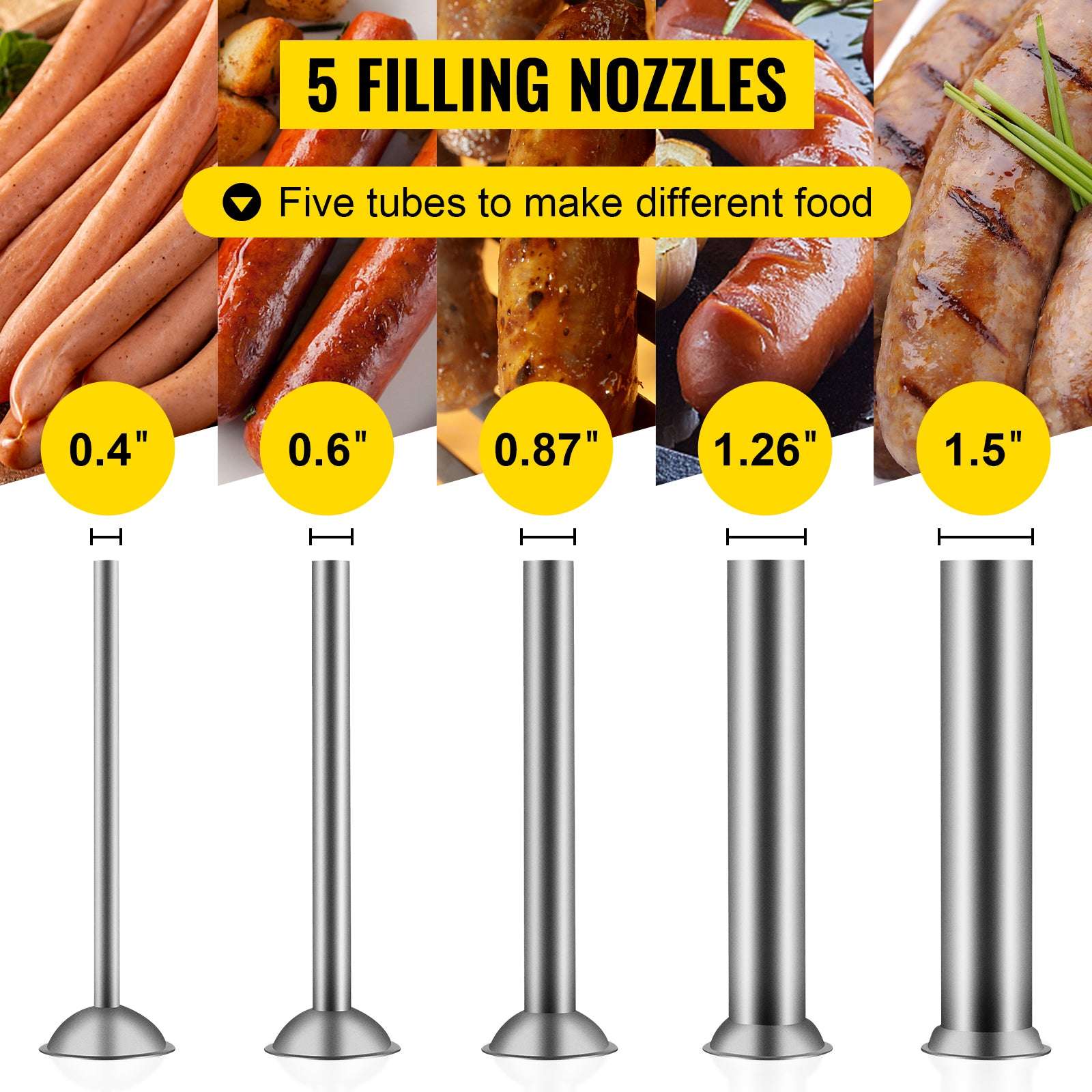 3L Horizontal Sausage Stuffer with 5 Filling Nozzles-GERMANY / 3L