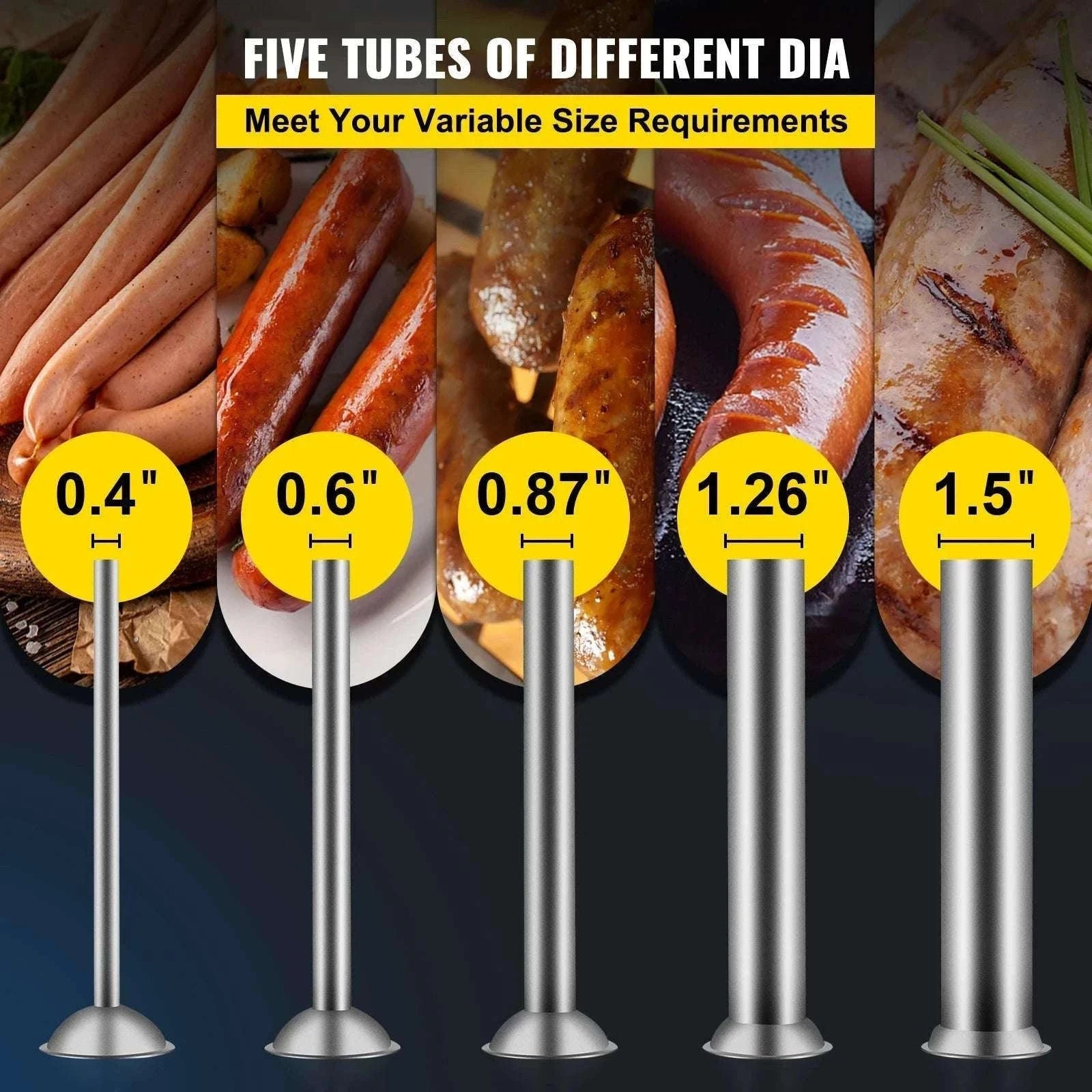 3L Horizontal Sausage Stuffer with 5 Filling Nozzles-GERMANY / 3L