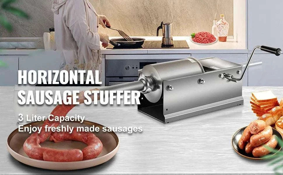 3L Horizontal Sausage Stuffer with 5 Filling Nozzles-GERMANY / 3L