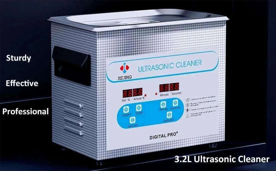 3L Ultrasonic Cleaner with Heat & Timer for Jewelry Glasses-220V-Digital-AU Plug / China Mainland