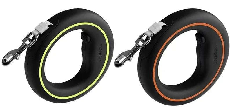 3m Retractable Dog Leash with One-Hand Brake & Anti-Slip Handle-Orange