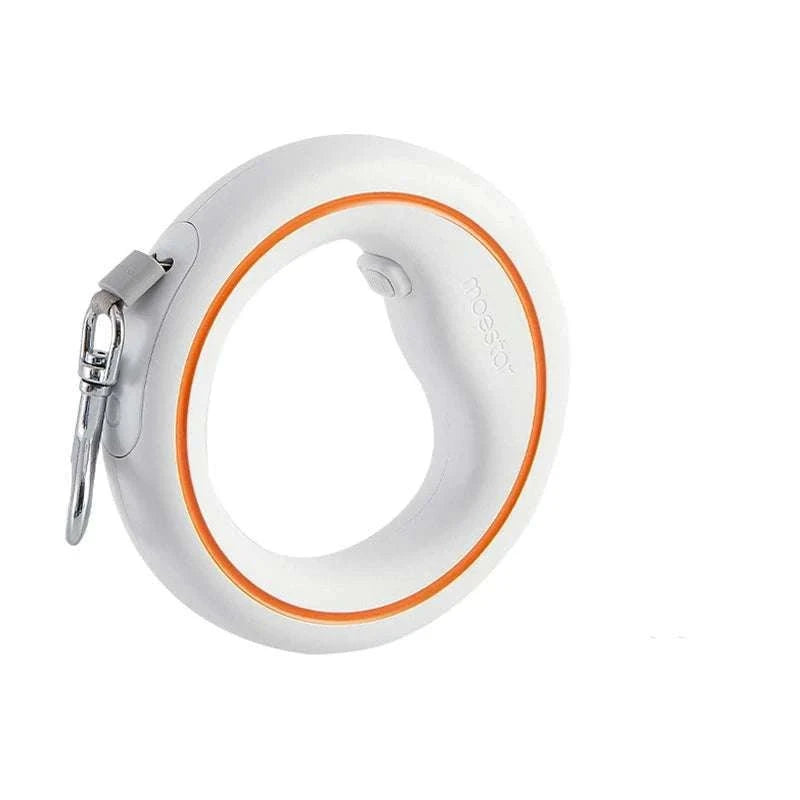 3m Retractable Dog Leash with One-Hand Brake & Anti-Slip Handle-Orange