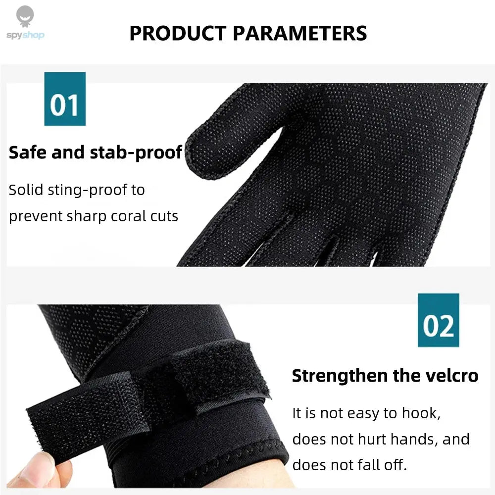 3mm Wetsuit Gloves Thermal Anti Slip Neoprene Scuba Diving Gloves Surfing Gloves For Spearfishing Swimming Rafting Kayaking 