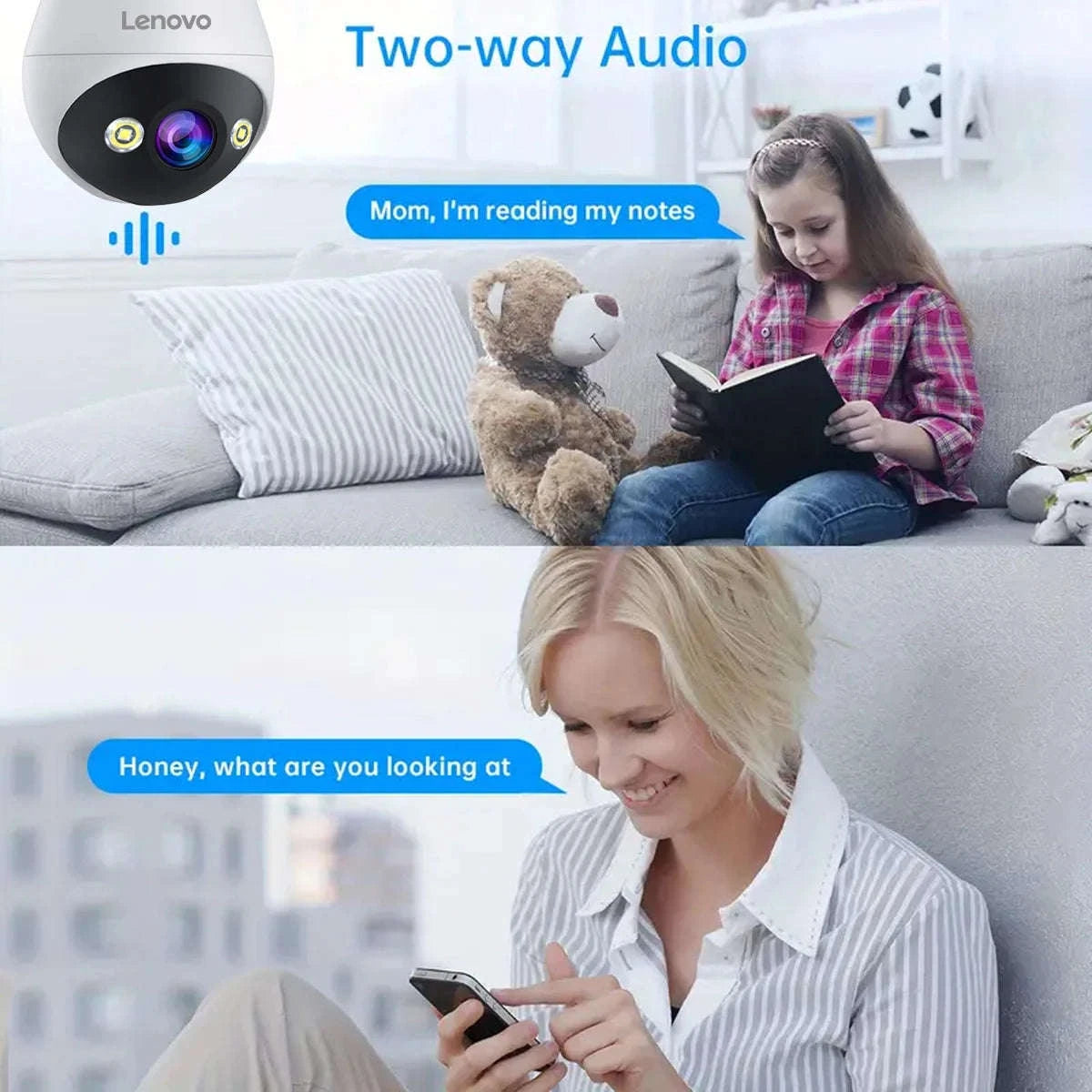 3MP WiFi Bulb Security Camera with 360° View & Night Vision-3MP Bulb Camera