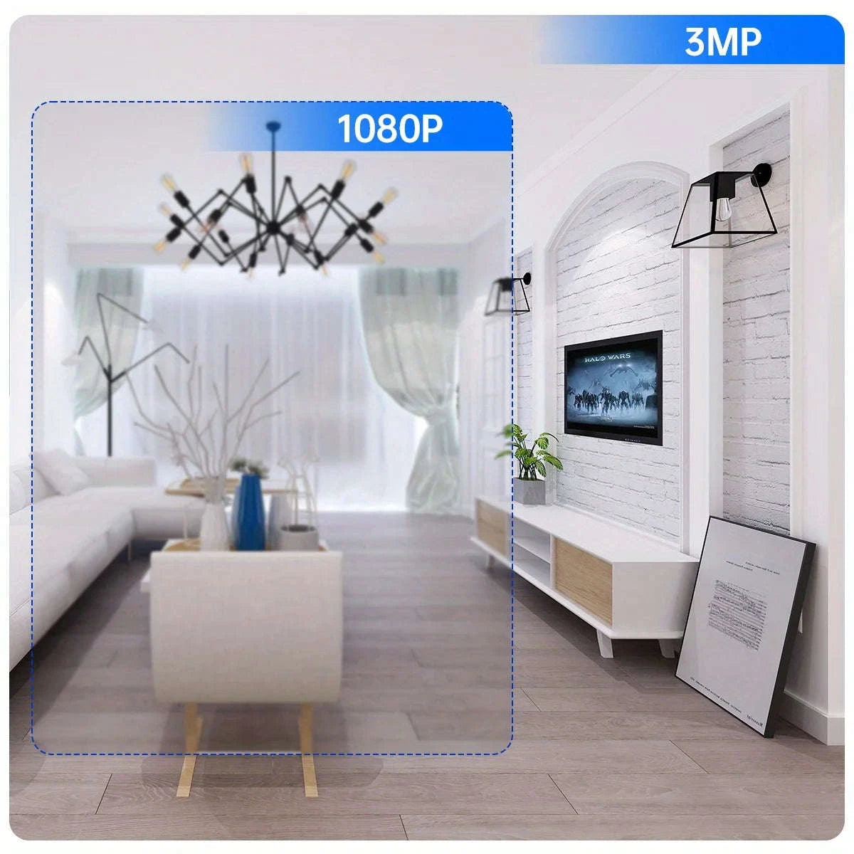 3MP WiFi Bulb Security Camera with 360° View & Night Vision-3MP Bulb Camera