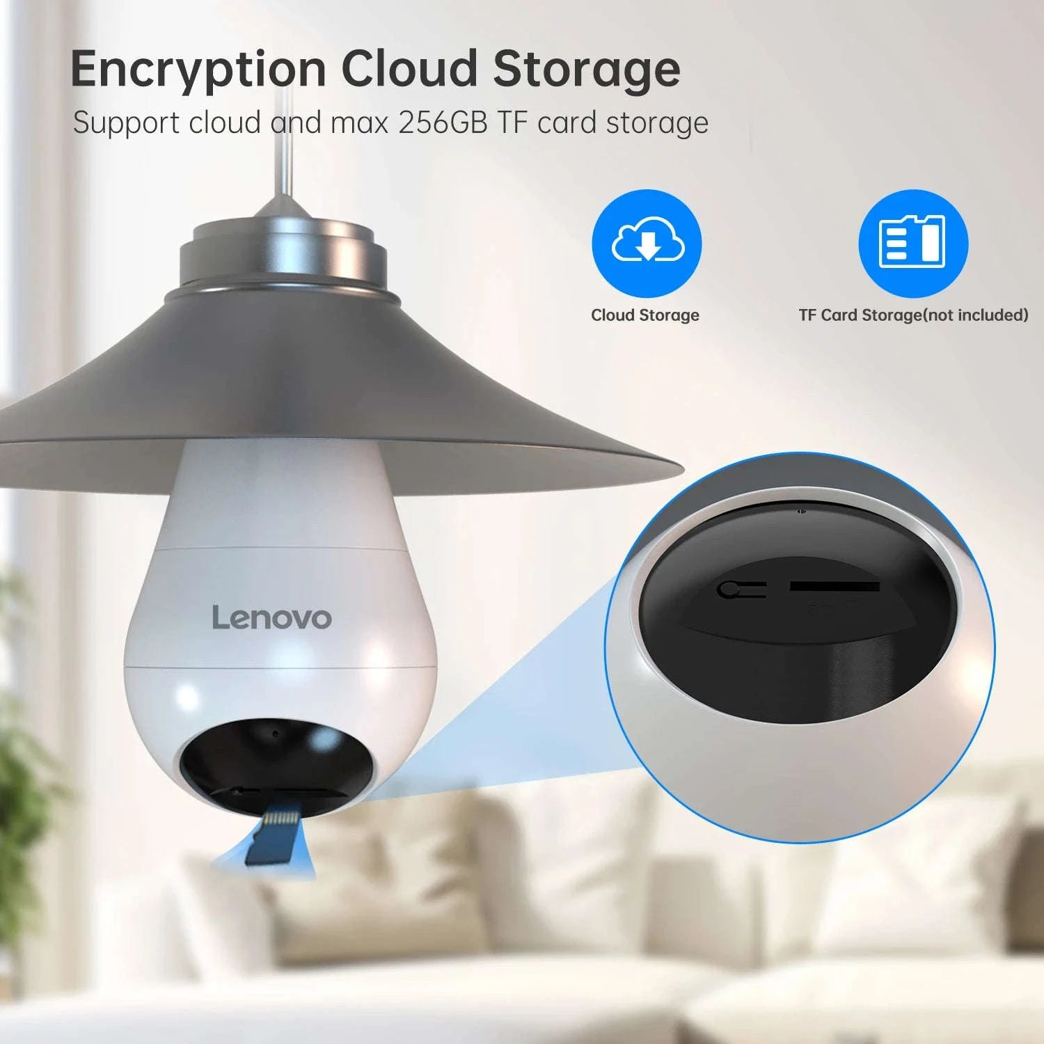 3MP WiFi Bulb Security Camera with 360° View & Night Vision-3MP Bulb Camera