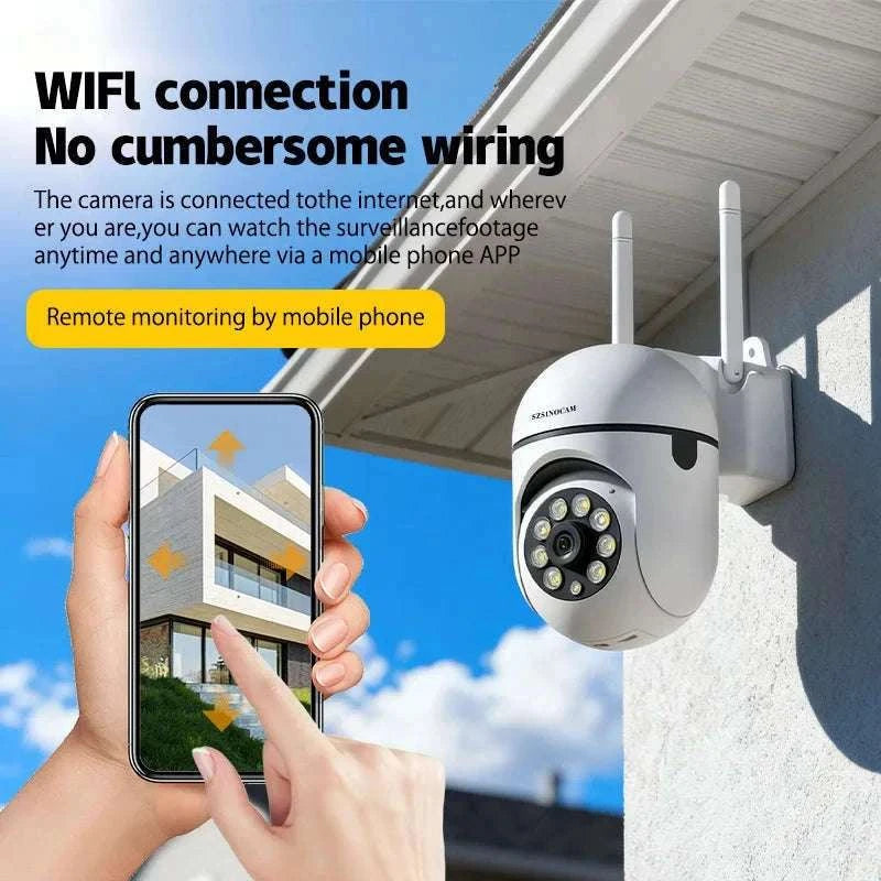 3MP WiFi PTZ Security Camera with 360° View & Two-Way Audio-