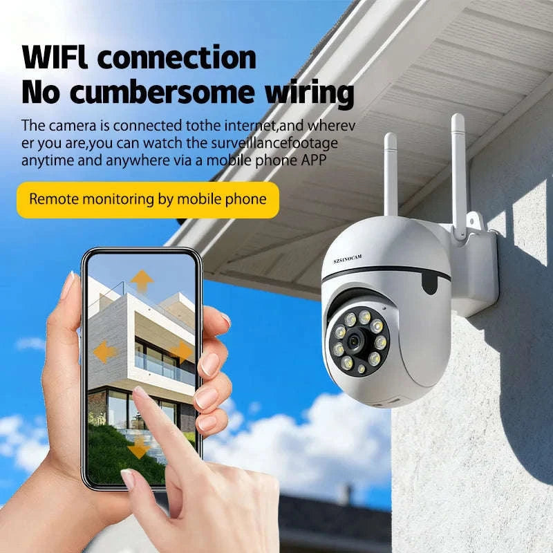 3MP WiFi PTZ Security Camera with 360° View & Two-Way Audio-WiFi NO Card / United States
