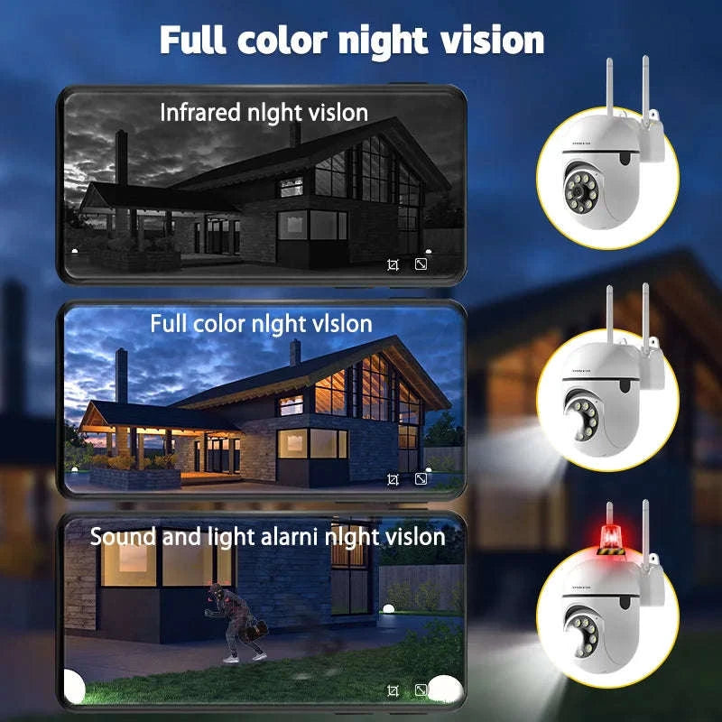 3MP WiFi PTZ Security Camera with 360° View & Two-Way Audio-WiFi NO Card / United States