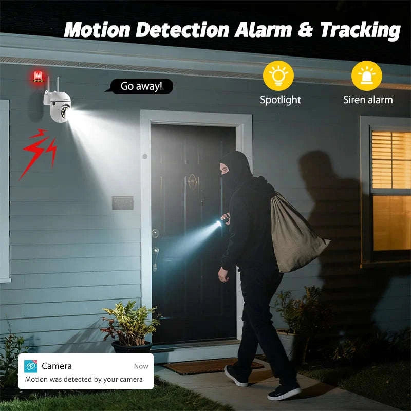 3MP WiFi PTZ Security Camera with 360° View & Two-Way Audio-WiFi NO Card / United States