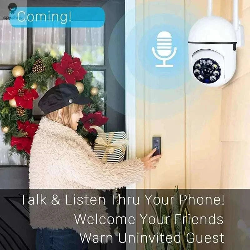 3MP WiFi PTZ Security Camera with Night Vision and Alerts-EU Plug