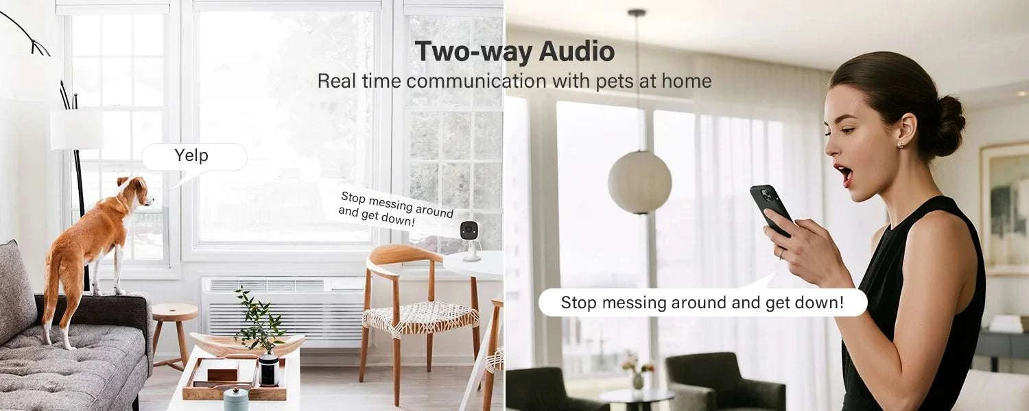 3MP WiFi Security Camera 1296P Outdoor Indoor Waterproof IP66-4PCS / United States