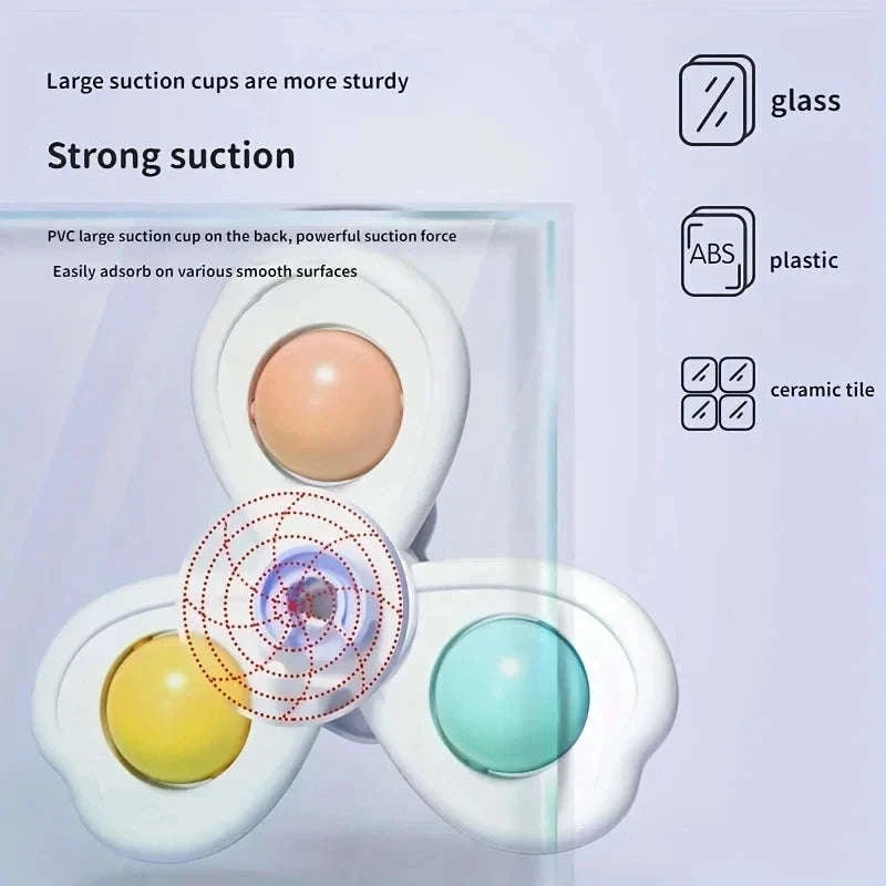 3PCS Suction Cup Spinner Toy for Bath-3pcs