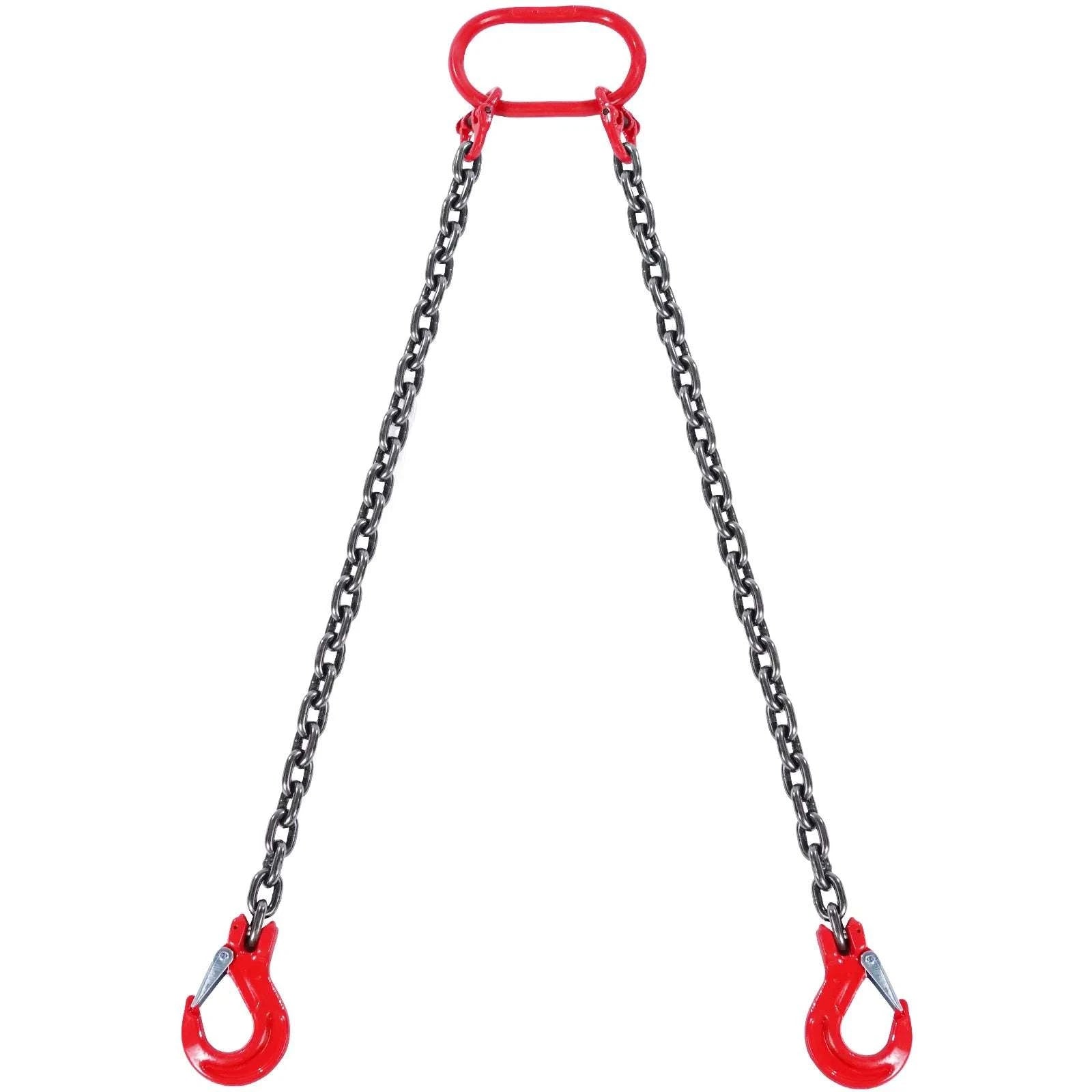 3T G80 Lifting Chain Sling 5ft with Grab Hooks for Engine Hoists-5ft 8mm / france