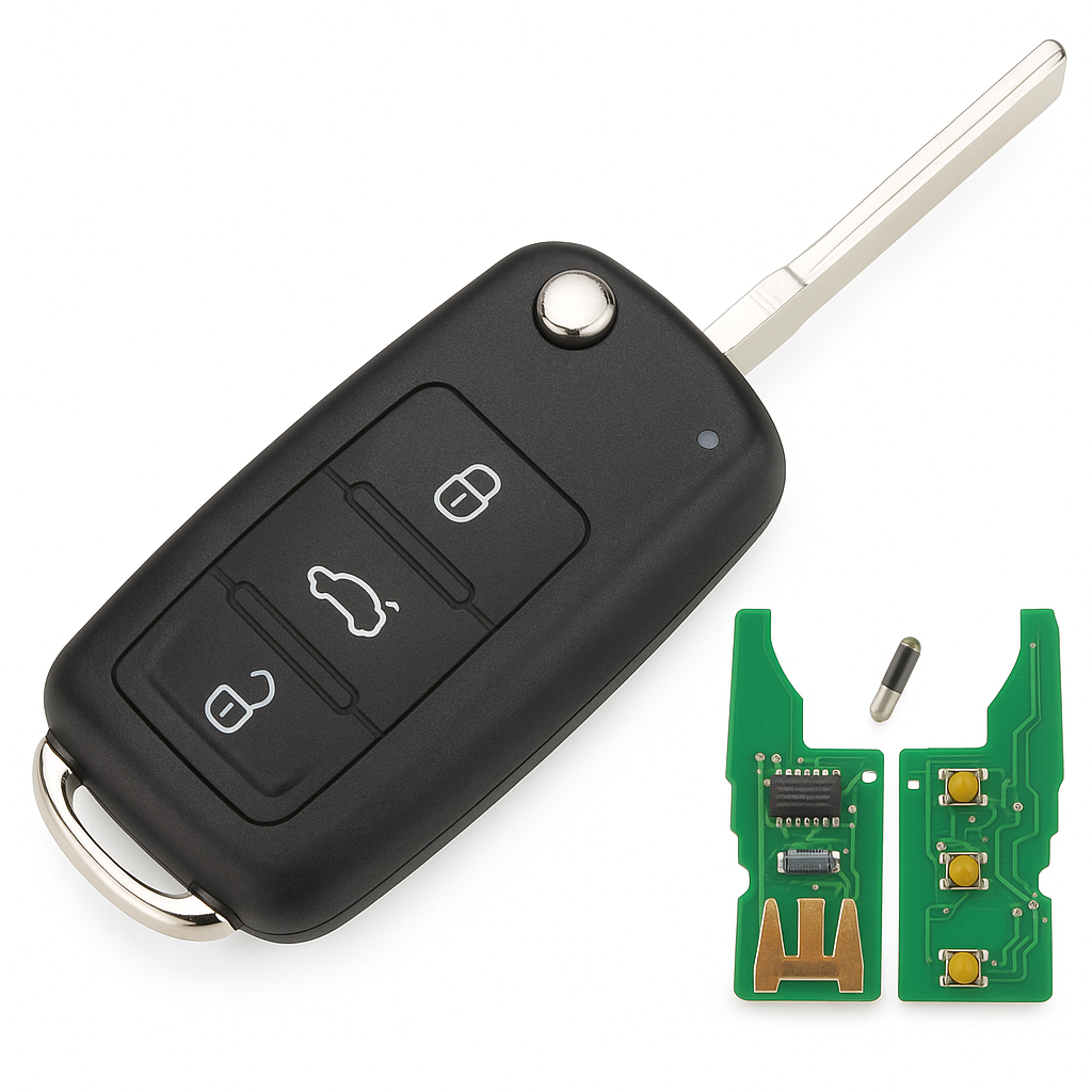 3T0837202 5K0837202AD / 202Q daljinski ključ za VW Beetle Eos Golf 6 Jetta Tiguan Seat Škoda Fabia 434Mhz ID48 čip