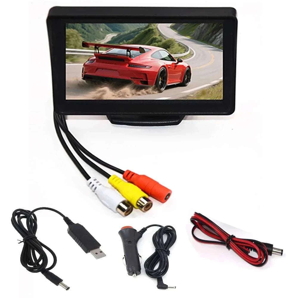 4.3" HD Backup Camera System with Monitor for Car & Truck-MBUS-15M