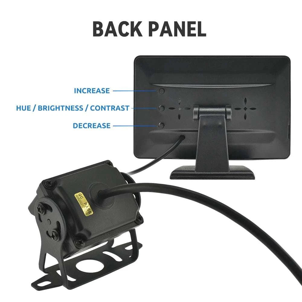 4.3" HD Car Backup Camera System with Monitor & Parking Guidelines-CL-MBUS-6M