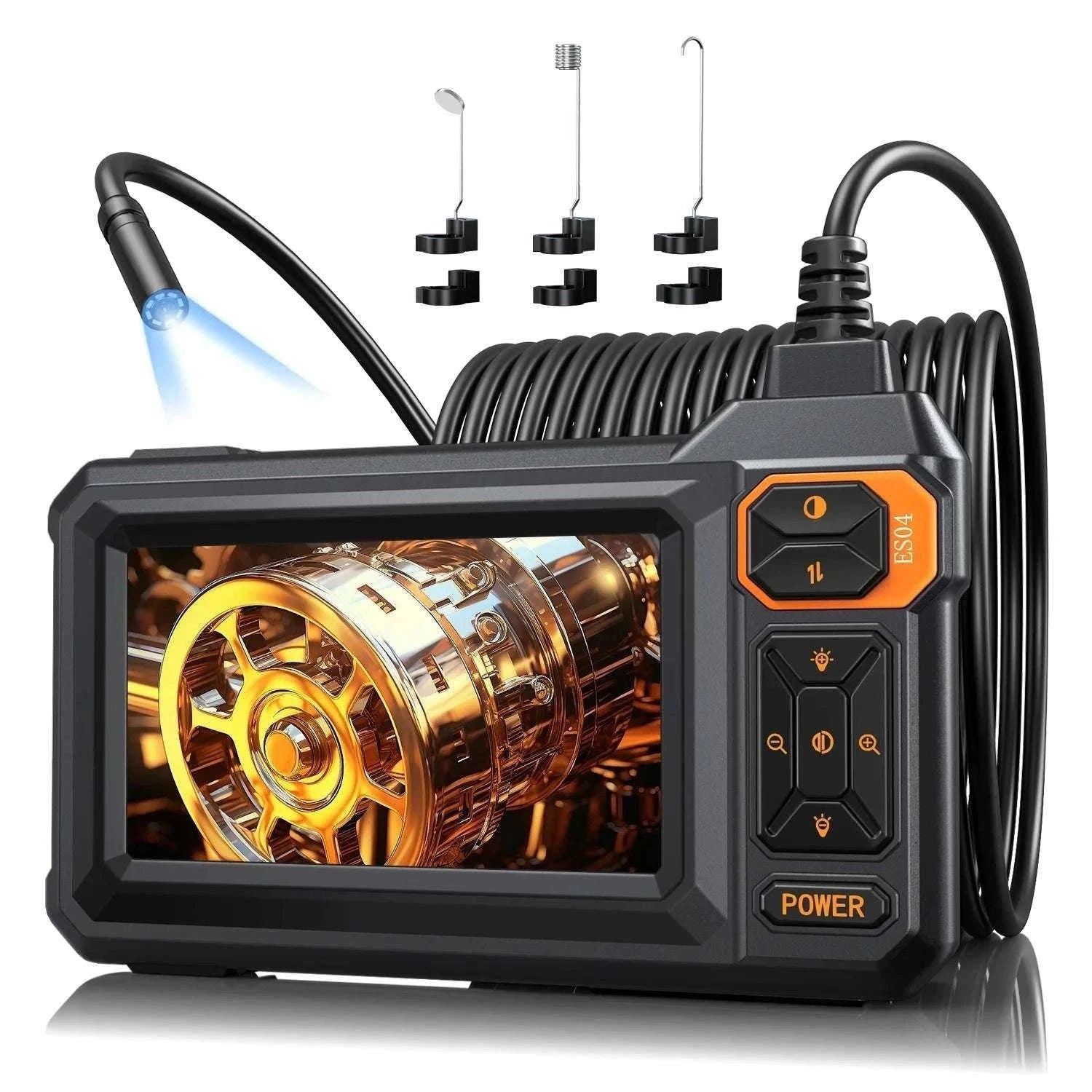 4.3" HD Endoscope Camera with Screen 16.5ft Cable Pipe Inspection-black / 5M / 8mm|United States