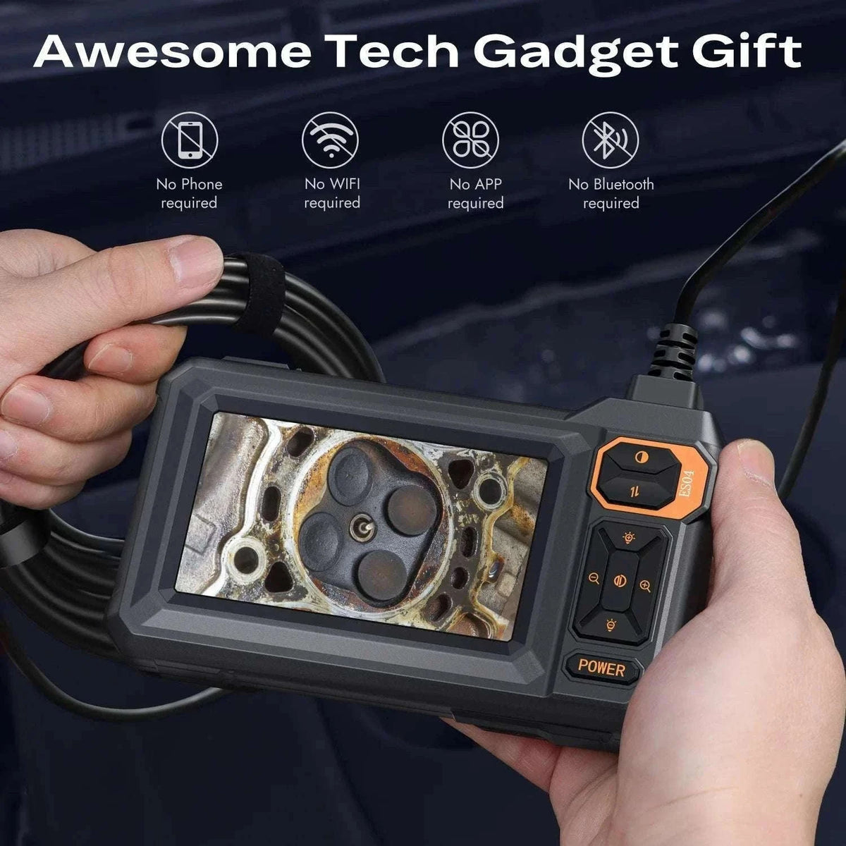 4.3" HD Endoscope Camera with Screen 16.5ft Cable Pipe Inspection-black / 5M / 8mm|United States