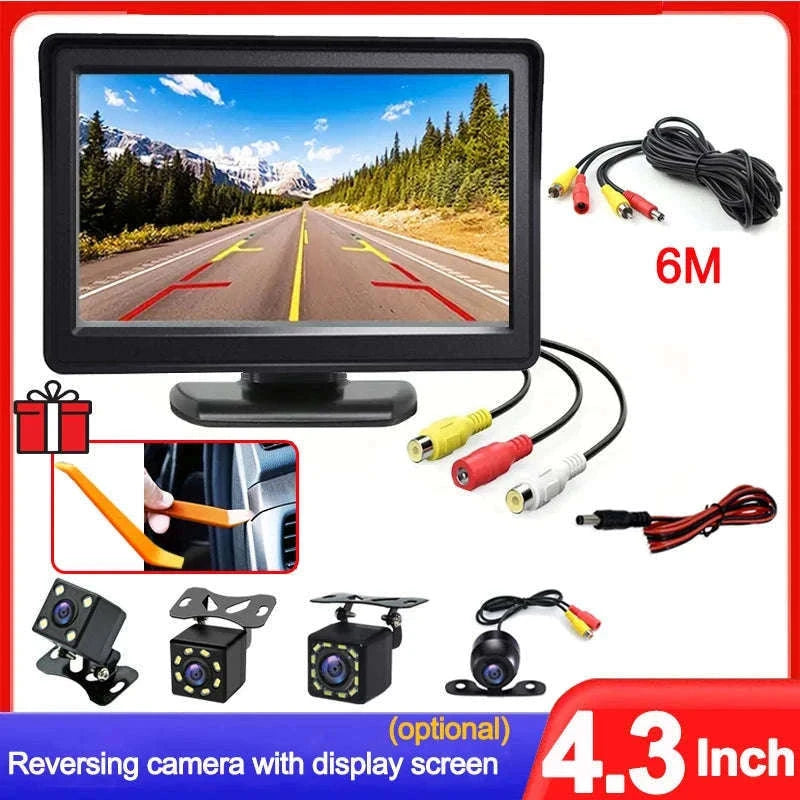 4.3 Inch Rear View Camera Monitor for Safer Parking-4.3Inch Display