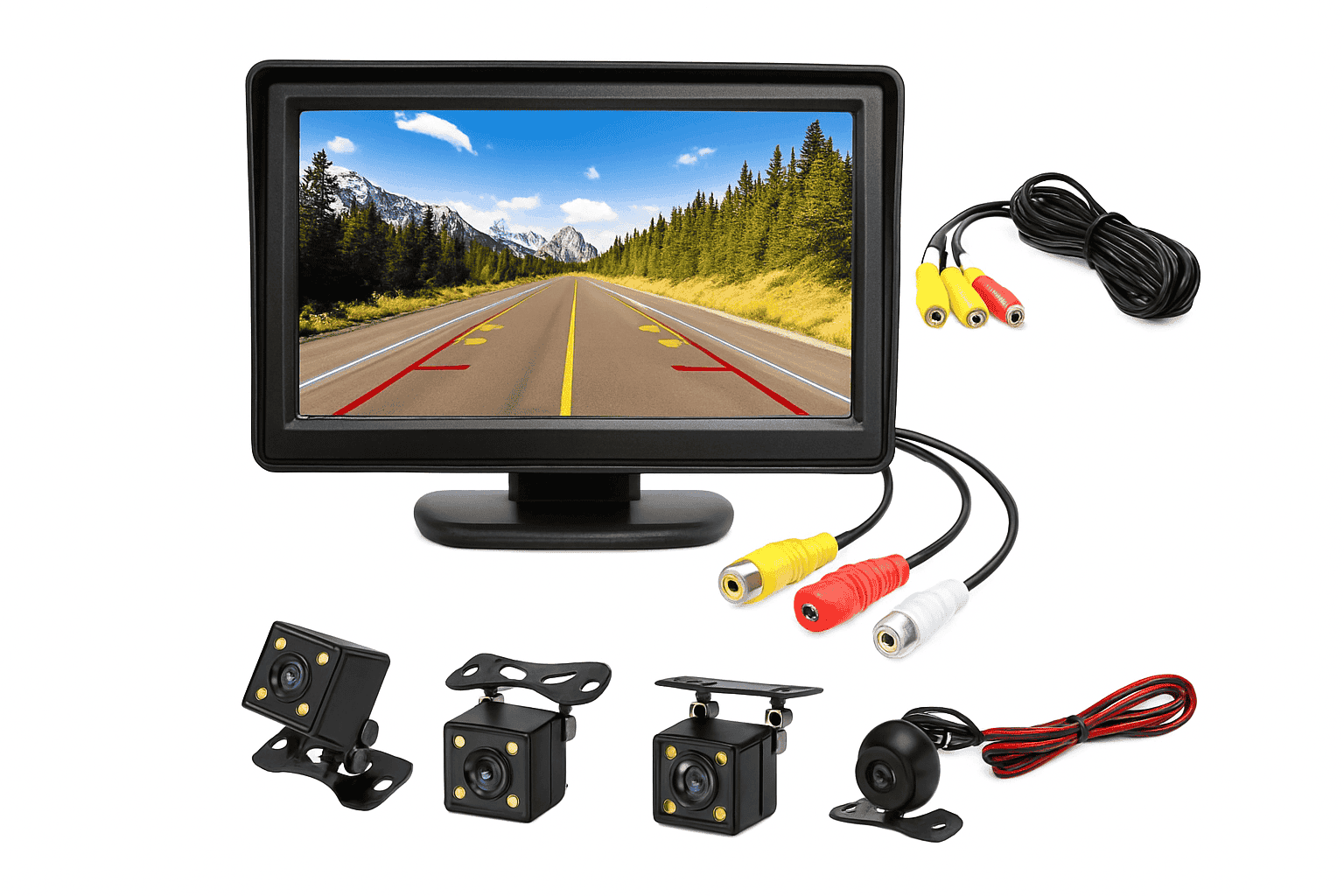 4.3 Inch Rear View Camera Monitor for Safer Parking-4.3Inch Display