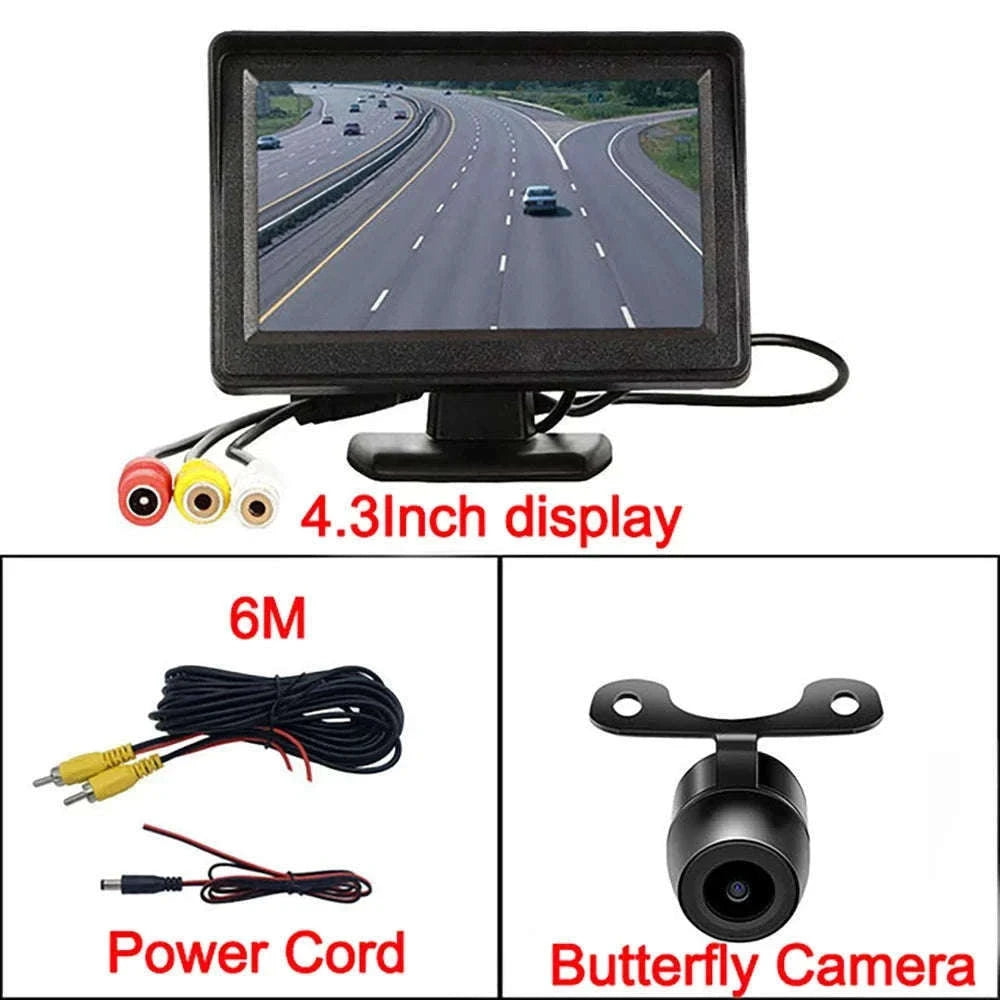 4.3 Inch Rear View Camera Monitor for Safer Parking-X116-4LED Camera