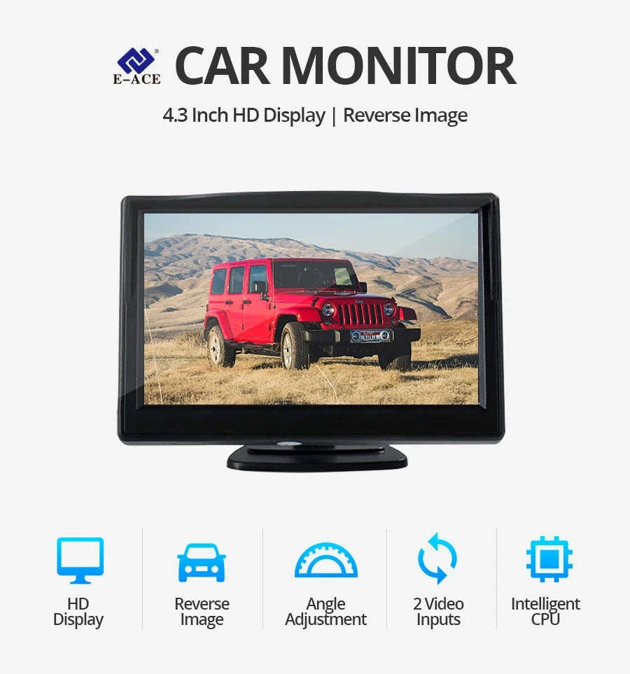 4.3 Inch Rear View Camera Monitor Screen for Car Parking-Only 4.3Inch Display / China Mainland