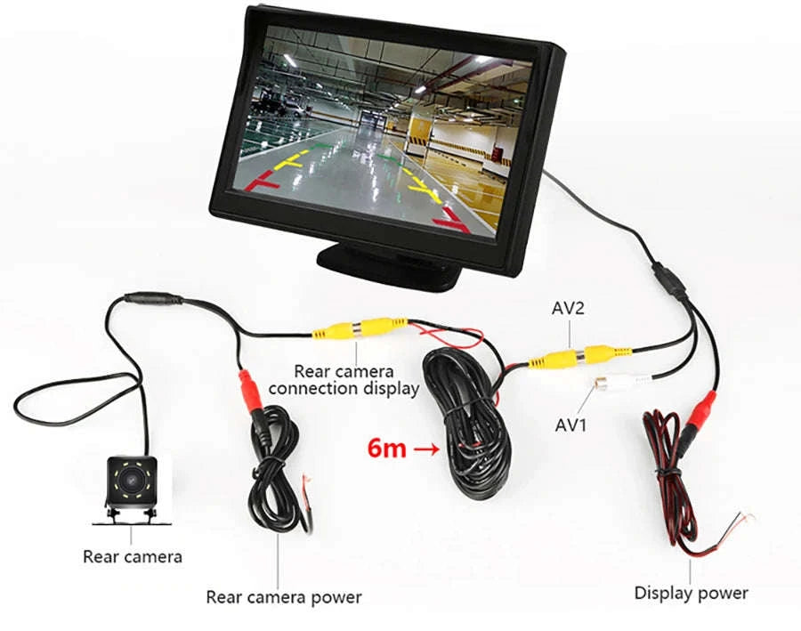 4.3 Inch Rear View Camera Monitor Screen for Car Parking-Only 4.3Inch Display / China Mainland