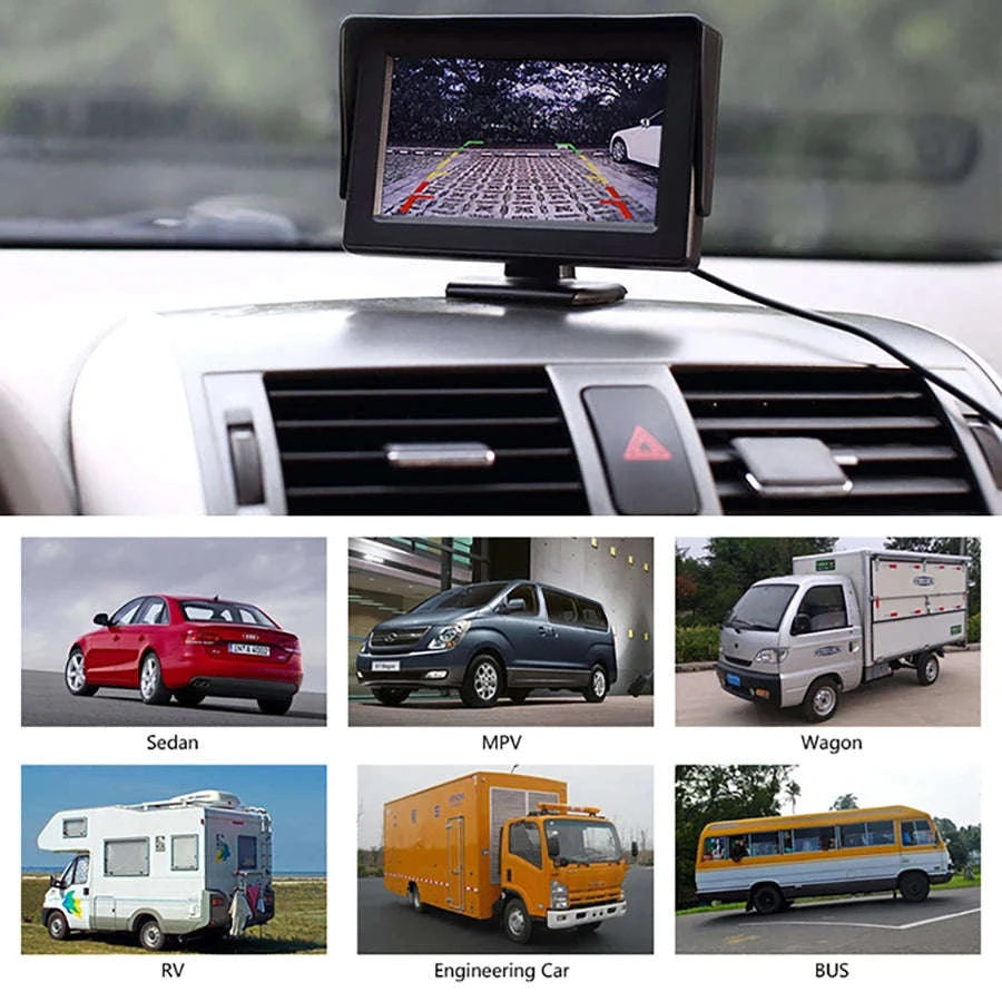 4.3 Inch Rear View Camera Monitor Screen for Car Parking-Only 4.3Inch Display / China Mainland
