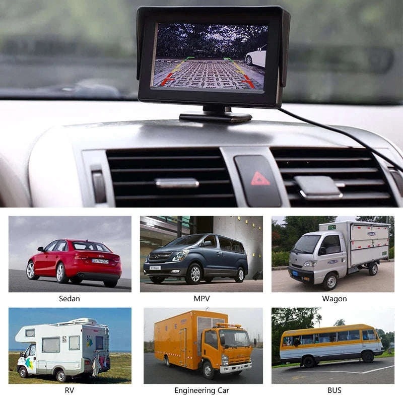 4.3 Inch Rear View Camera Monitor Screen for Car Parking-Only 4.3Inch Display / China Mainland