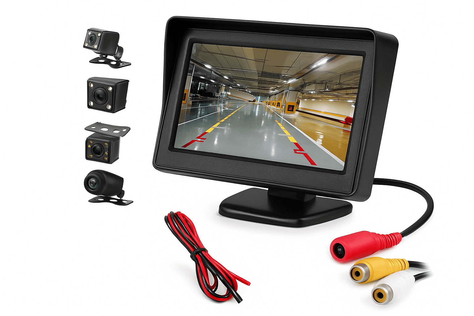4.3 Inch Rear View Camera Monitor Screen for Car Parking-Only 4.3Inch Display / China Mainland
